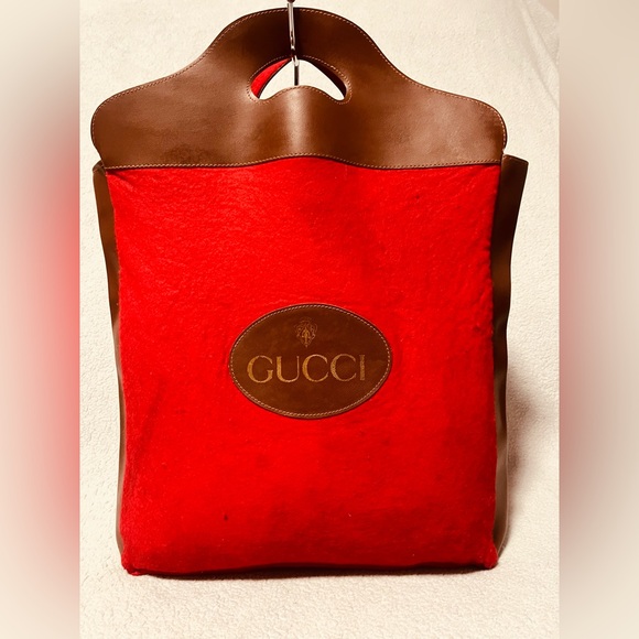 Gucci Vintage 1970’s Felt Shopper Tote Bag - Picture 15 of 15